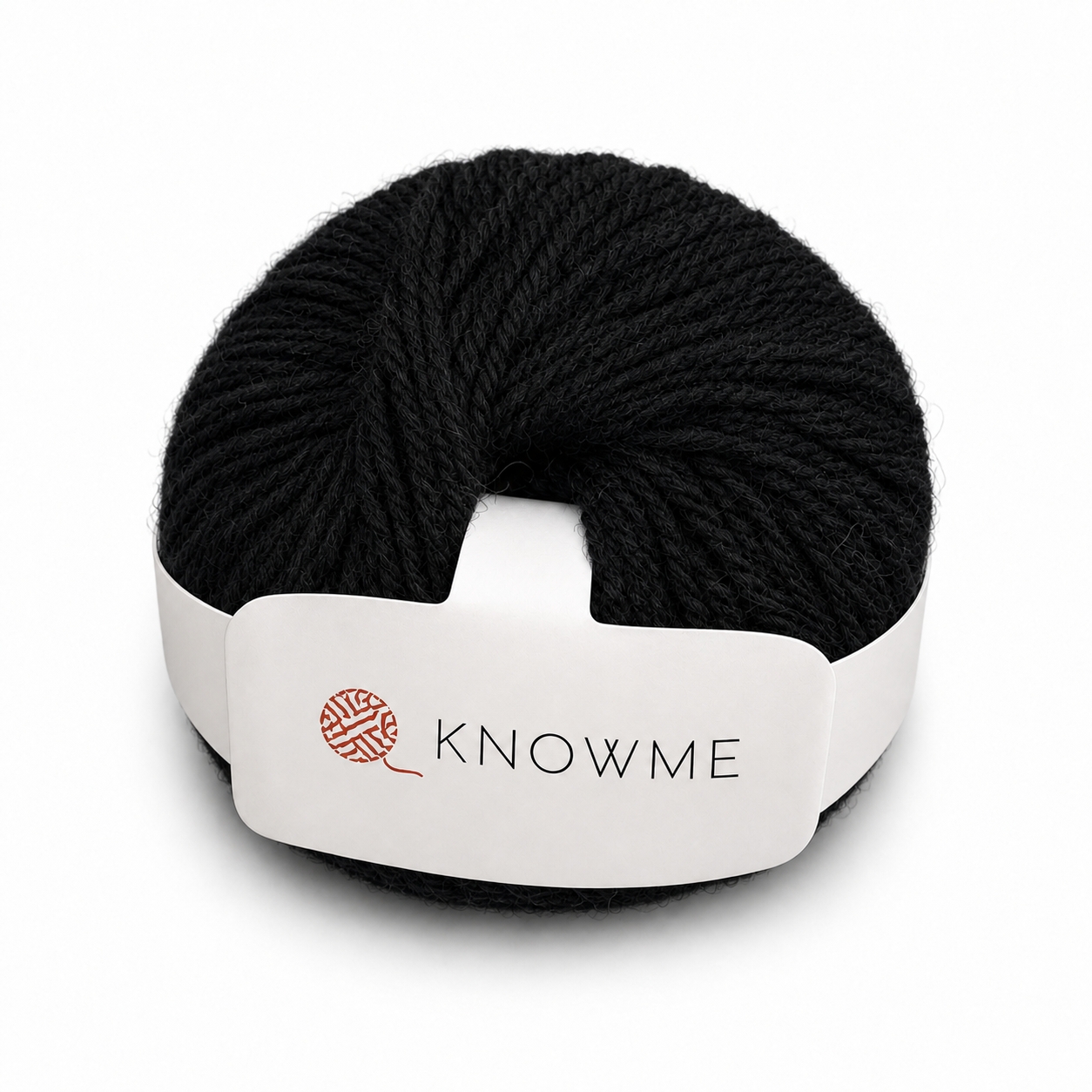 6NM/3 Wool Yarn in Black